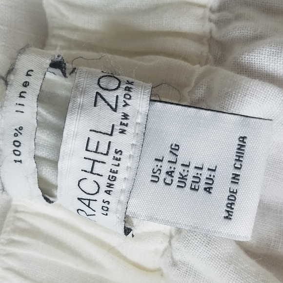 Rachel Zoe Midi Linen Stripe Skirt Size Large - Picture 5 of 7